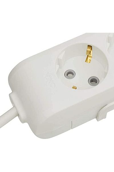 STOREMAX Svticaret Multi-Let 2-Piece Grounded Wired Plug 1Mt Socket Mhm 1053513