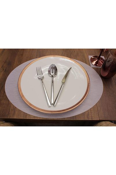 STOREMAX Sellbuystore Oval Bamboo Pattern Laser Cut American Service 2 Pcs 35X45 cm 1053513