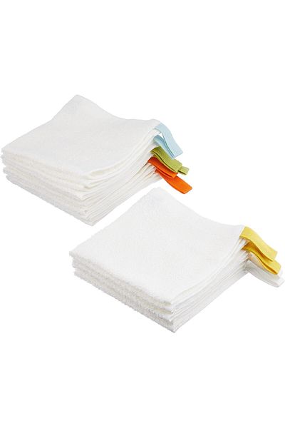 STOREMAX Lvnmblya Krama Wash Cloth, White 10 Pieces Cotton Unbleached 30 X 30 cm Shop Deesing 224120