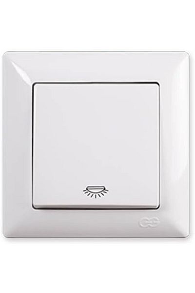 STOREMAX Bystoreby Visage White Light Switch (Frame Included) Newdesing 646268