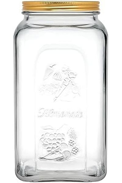 STOREMAX Bystoreby Homemade Metal Jar with Lid 3000 Cc Newdesing 646268