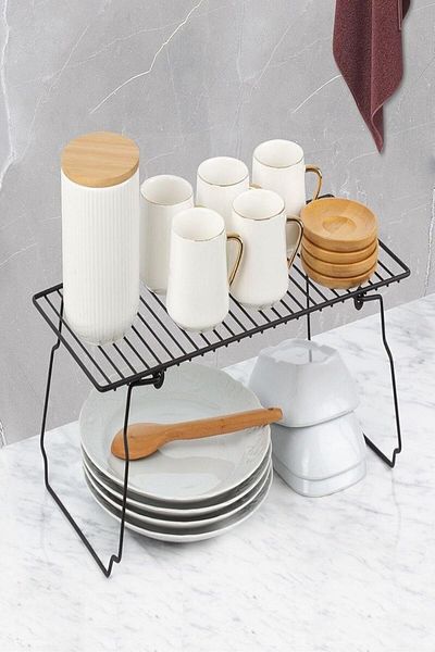 STOREMAX Bystoreby Haus Kitchen Table Countertop Cabinet Portable Foldable Shelf Organizer As-802