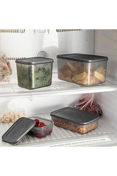 STOREMAX Bystoreby No Frost Silicone Soft Indoor Storage Container Freezer and Freezer Storage Container 3150 Ml,