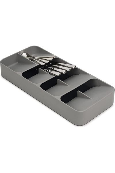 STOREMAX Bystoreby Joseph 85119 Drawerstore Compact Cutlery Organizer, Gray Newdesing 646268