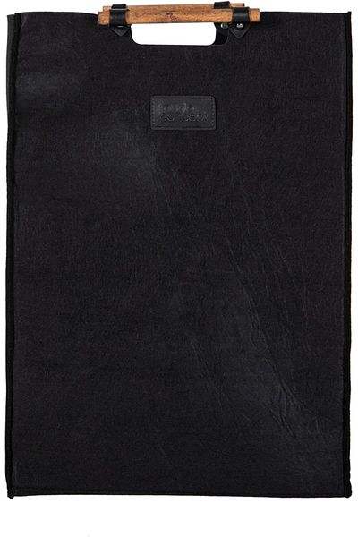 STOREMAX Bystoreby Concept Dodie Felt Laundry Basket Black 29.5X37.5X52.5 Newdesing 646268