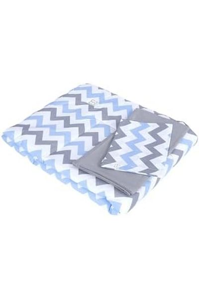 STOREMAX Buystoremx Handmade Quilt Sheet and Pillow Triple Set (Grey-Blue) Newstar 1051066