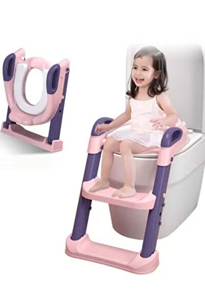 Yelajoy Foldable Toilet Training Seat,with Pedal Stool Ladder,Height Adjustable,With Handles,for Toddler