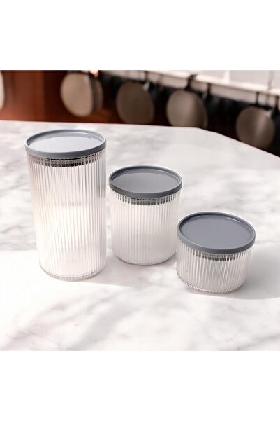 STOREMAX Sellbuyst 3-Piece Leakproof Vacuum Lid Storage Container Set, Acrylic Vacuum Lid Storage Container