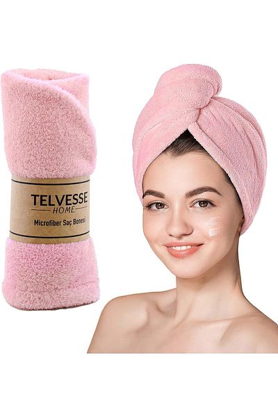 STOREMAX Lvnmblya Hair Towel Beach Sea Pool Cap Bath Hair Drying Head Towel Pink Shop Deesing 224