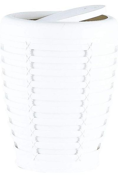 STOREMAX Bystoreby Palm Trash Can, White Newdesing 646268