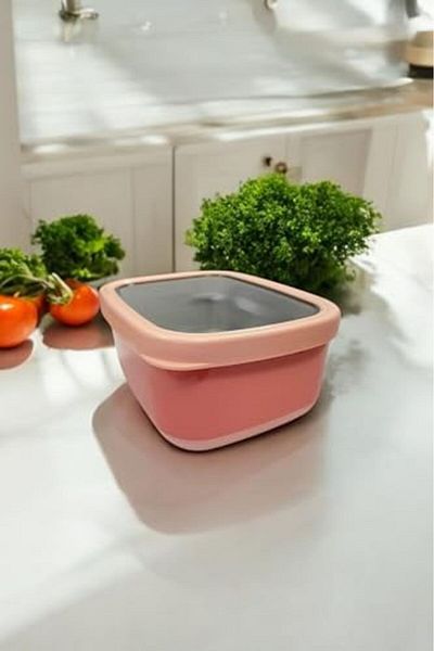 STOREMAX Bystoreby Ahmet Rectangular Storage Container 2 L Pink Vp-931, Pink Newdesing 646268