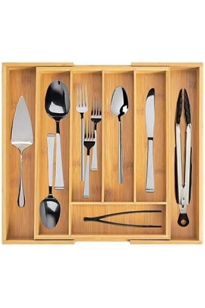 STOREMAX Ntwork Adjustable Drawer Size Adjustable Spoon Holder 5-7 Compartments Art 1087243
