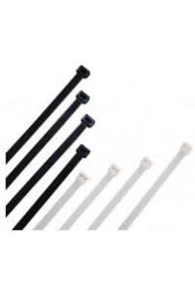STOREMAX 4,8X500 Black Cable Tie & Plastic Clamp & Velcro Clamp 100 Pieces (Package)