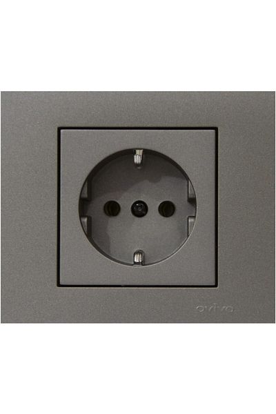STOREMAX Svticaret Grano Metallic Anthracite Grounded Socket Mhm 1053513