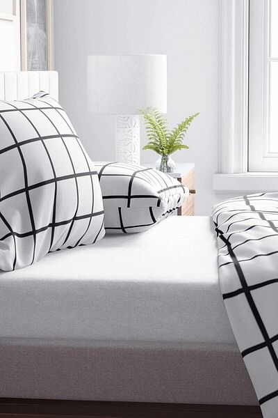 STOREMAX Mrttnca White Cotton Single Fitted Sheet 100X200 Trndymrt 1087243