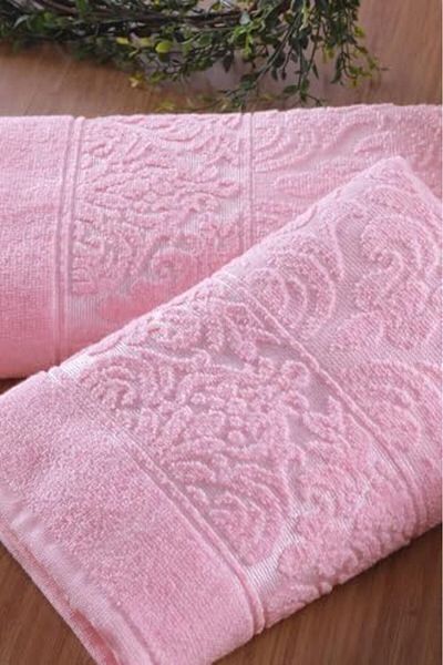 STOREMAX Muartshop Textile Soft |   2-Piece 50X90 cm Hand & Face Towel Set Pink 871301