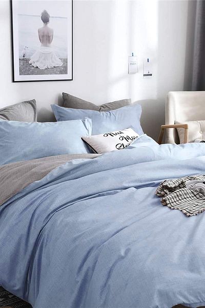 STOREMAX Muartshop Turca Double Ranforce Double Sided Duvet Cover Set - with Plain Battal Sheets -