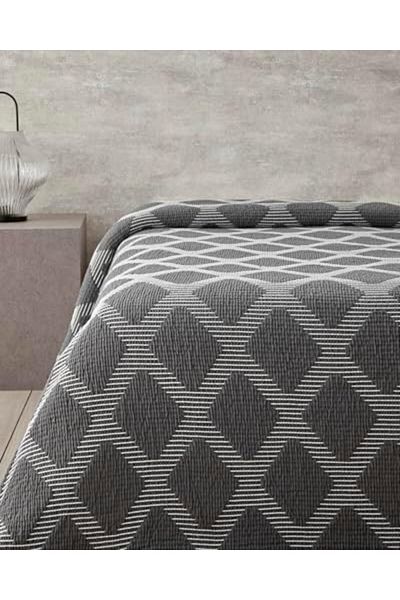 STOREMAX Morgan Cotton Polyester Double Bedspread Anthracite Trndymrt 1087243