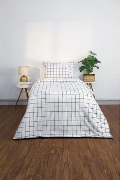 STOREMAX Basic Cotton Single Duvet Cover Set - White