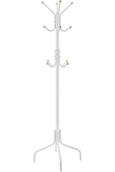 STOREMAX Bystoreby Coat Rack, Clothes Hanger, Metal, 12 Hooks, Wardrobe, 4 Feet, Coat, Hat, Bag,
