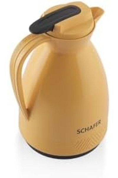 STOREMAX Ntwork Kitchenhouse 1 L Glass Thermos-Yellow Art 1087243