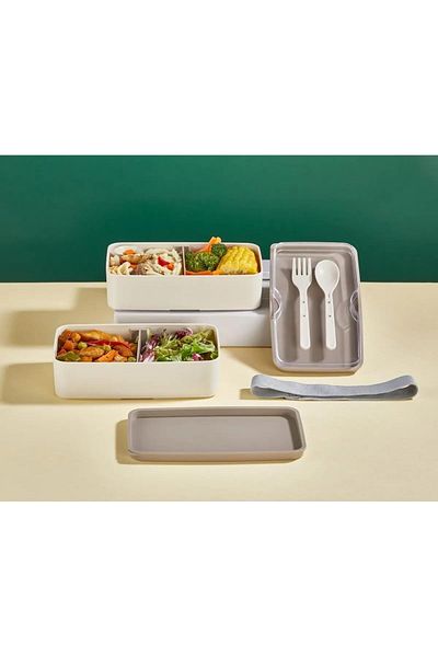STOREMAX Bystoreby 2 Layer Microwave Compatible Food Storage Container Lunch Box Sports Student School Work