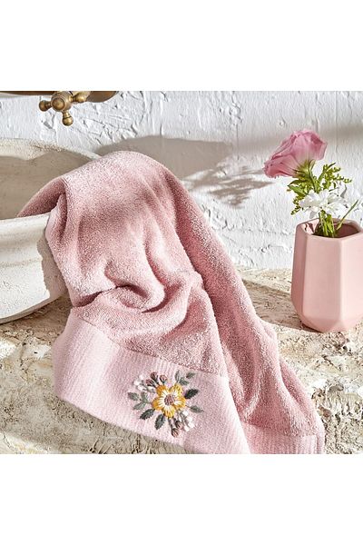 STOREMAX Mrttnca Home Comfort Touch Embroidered 100% Cotton Towel Powder 30X50 cm Trndymrt 1087243