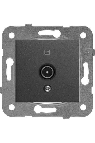 MCreative Novella Black Tv Switch 8Db Mechanism+Button Cover