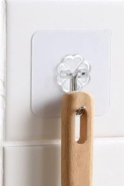 STOREMAX Mrttnca Home Self Adhesive Transparent Hanger Hanger Towel Holder Set of 5 Trndymrt 1087243