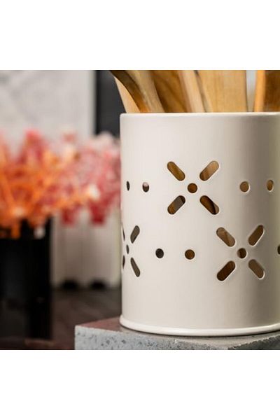 STOREMAX Bystoreby Metal Daisy Cutlery Holder Metal Kitchen Organizer, Cutlery Holder, Countertop Orga