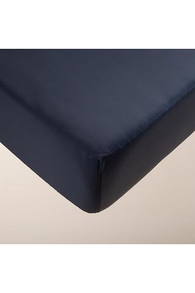 STOREMAX Bystoreby Bedroom Lia Elastic Carsaf Set 200X200 (Additional 35 cm) Navy Blue Newdesing 646268