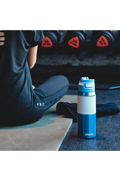STOREMAX Elton Insulated Drink Bottle – 750 ml – Sky Blue – 3 in 1 Cap