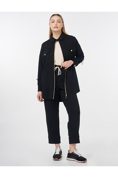 KYR Scuba Double Suit with Pocket Details Black