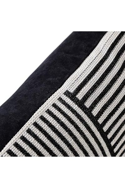 STOREMAX Concept Ava Line Throw Pillow Black 35 X 55 cm Star Buy Bz 1087243