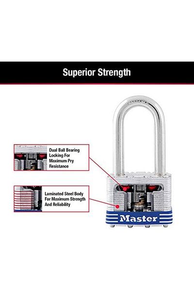 STOREMAX Bystoreby Lock 3Qlf Outdoor Padlock with Key 4 Units Close Simultaneously Newdesing 646268