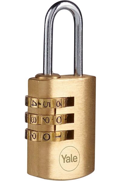 STOREMAX Bystoreby Y150B/22/120/1 Combination Brass Padlock, Standard Protection, Steel Ring, 3 Digit Password
