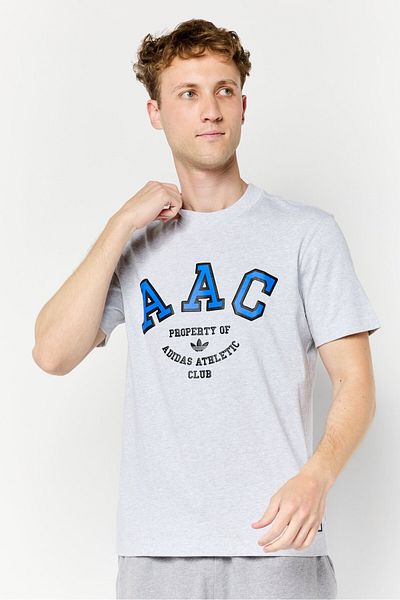 adidas Men Sportswear Fit Short Sleeve Outdoor T-shirt, Grey