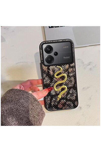 Zebana Xiaomi Redmi Note 13 Pro Plus 5G Uyumlu Kılıf Zebana Golden Serpent Si...