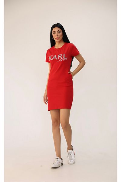 Koza Butik Women's Short Sleeve Stone Printed Dress 9771