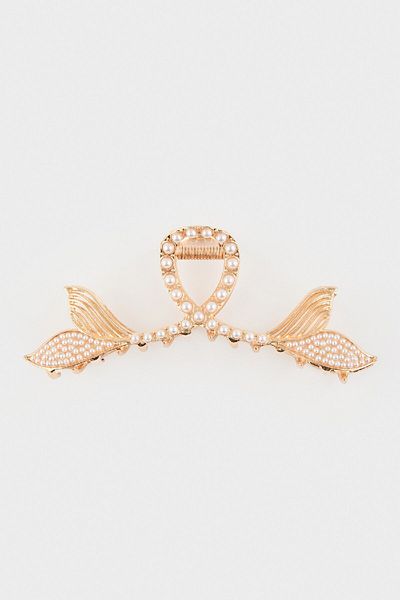 DeFacto Women's Pearl Gold Latch Buckle E8931Axns