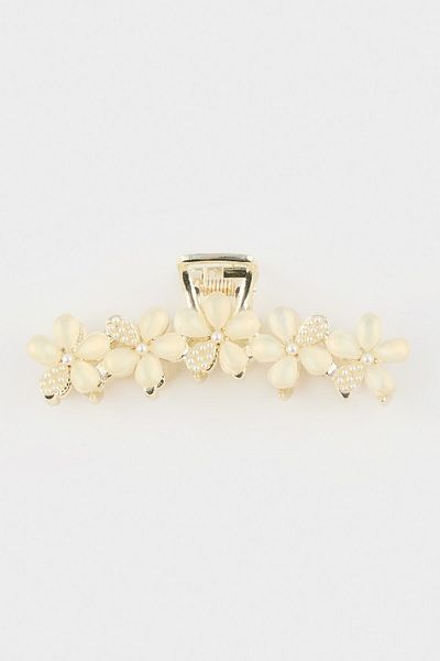 DeFacto Women's Gold Floral Latch Buckle E8869Axns