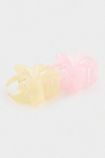 DeFacto Women's 2-Piece Flower Motif Latch Buckle E8887Axns