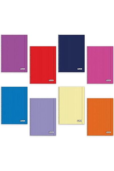 STOREMAX Jvnnastore School Notebook 144 Pages (72 Leafs) Spiral, (Pack of 8) 4 Lines + 4 Squares Trendyfr