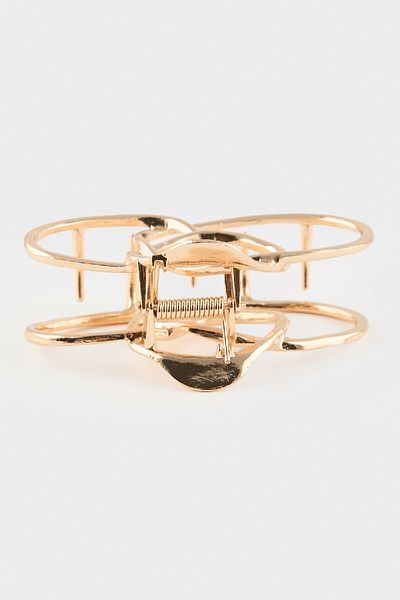 DeFacto Women's Gold Latch Buckle E8867Axns