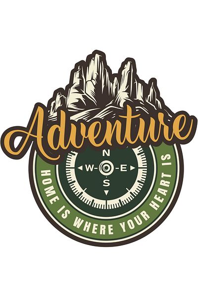 STOREMAX Bystoreby Accessory Adventure Camping Compass Sticker Off Road Sticker 13 X 13 cm Newdesing 646268