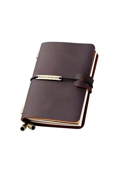 Generic DUNISO Genuine Leather Notebook, Vintage Travel Notebook Journal, Journal Diary Planner, Note Book W