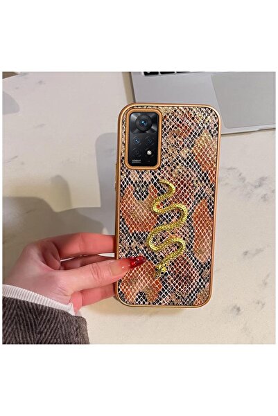 Zebana Xiaomi Redmi Note 11 Pro Uyumlu Kılıf Zebana Golden Serpent Silikon Kı...