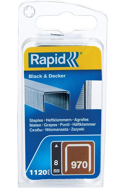 STOREMAX Cmllashop Staples Staples Type 970, 8 mm Stapler, 1,120 Pieces, Black & Decker Hand and Electric Stapler Machin