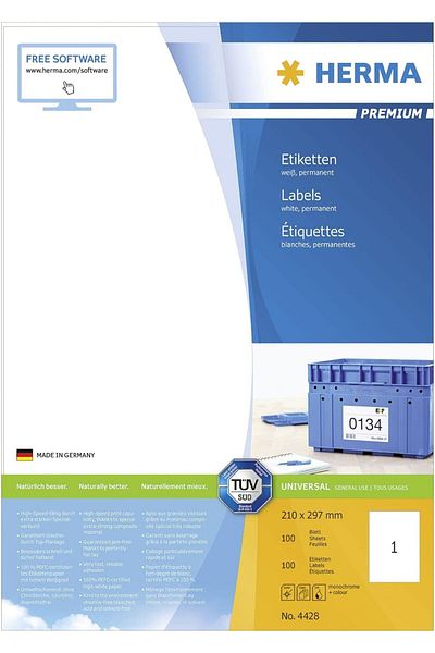 STOREMAX Bystoreby Jeweler's Tag A4 100 210X297 White Newdesing 646268