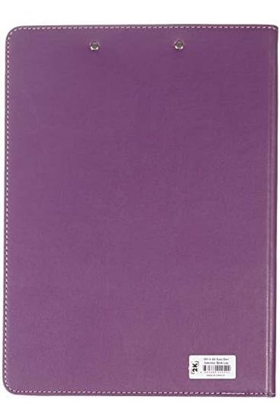 STOREMAX Lvnmblya 501-5 Secretary/Secretary Table/Secretary Notepad A4 Faux Leather Notepad File, Lilac, a